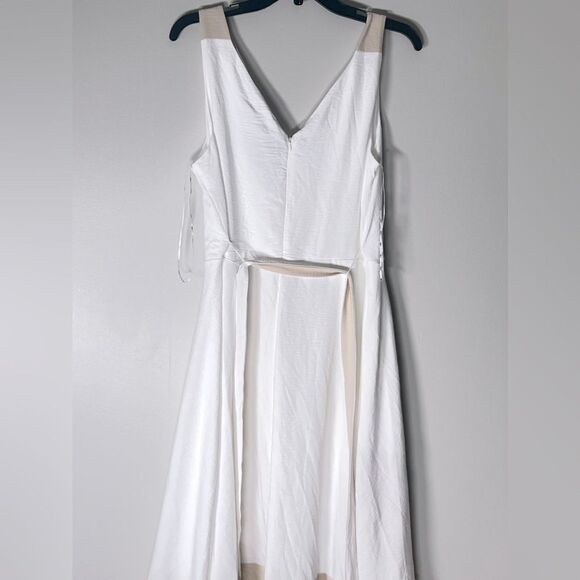 Dkny Plus Womens Size Colorblocked Faux-Wrap Dress size 14 new - Picture 11 of 13